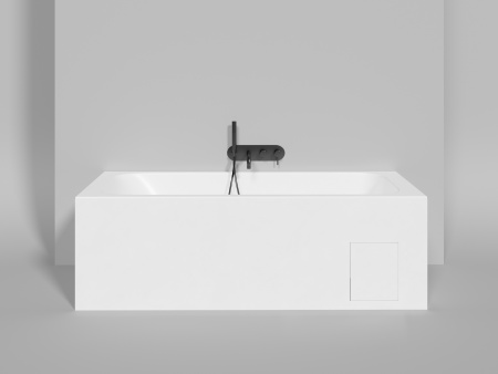 Ванна из литьевго мрамора Salini ORLANDA 102112M 180х80 встраиваемая прямоугольная с ножками